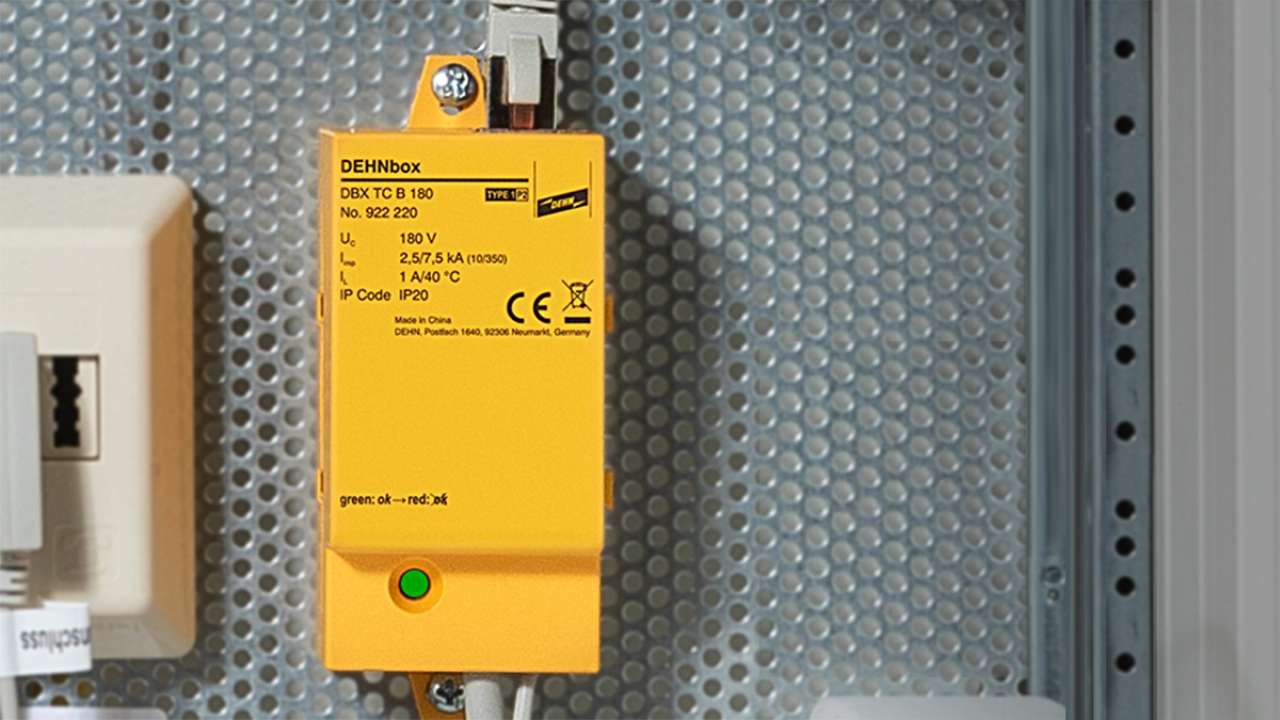 Einkanal Blitzschutz RJ45 - Überspannungsschutz Für Ethernet Netzwerk