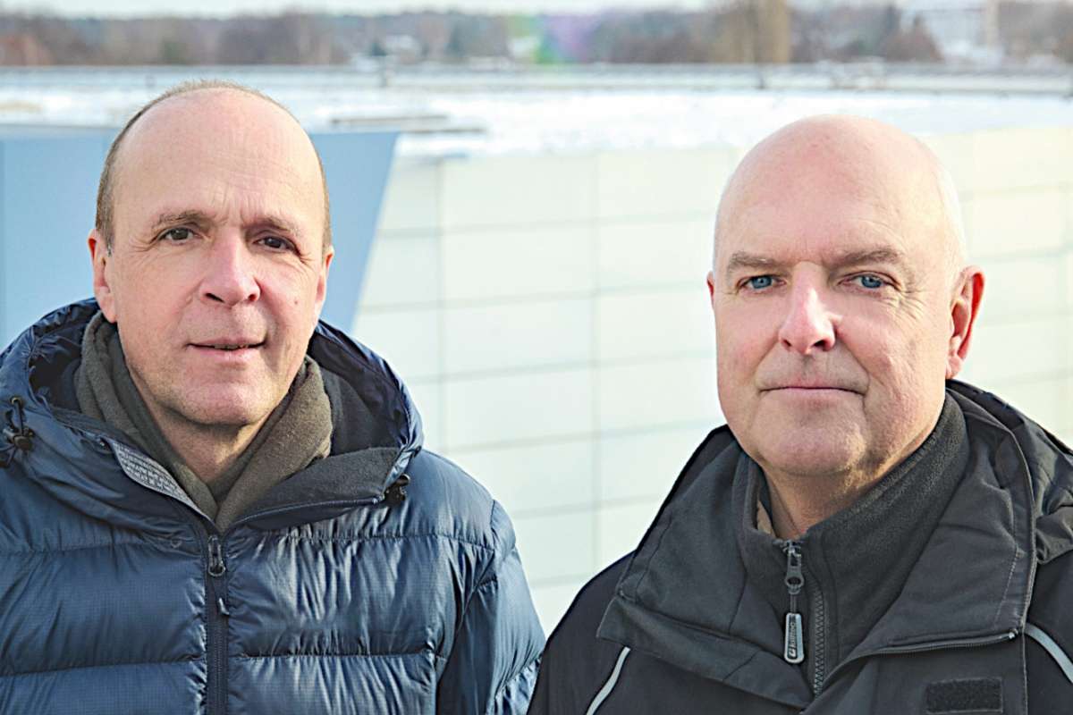 Lutz Noack und Andreas Knoch vom Helmholtz Zentrum Berlin